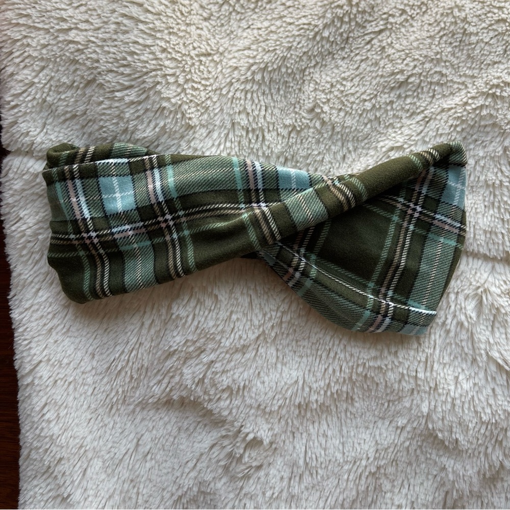 Hello headband Wideband NWOT plaid